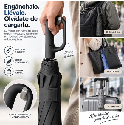 Nuvora - Paraguas automático con enganche