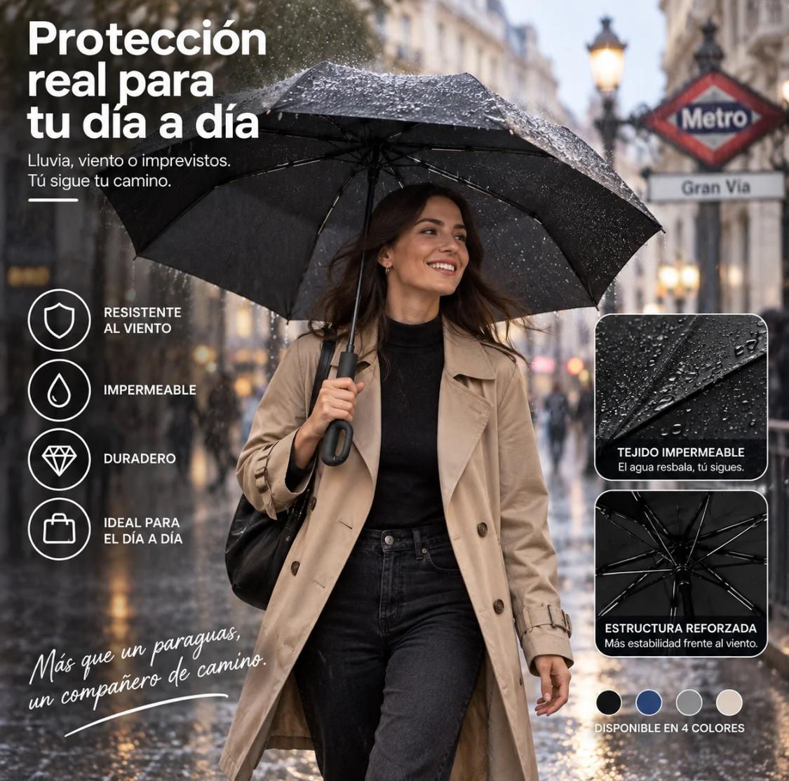 Nuvora - Paraguas automático con enganche